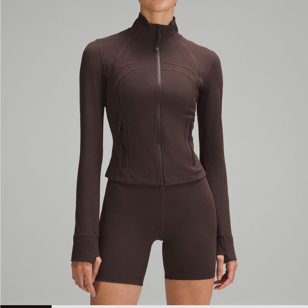 Lululemon Define Cropped Jacket in Espresso